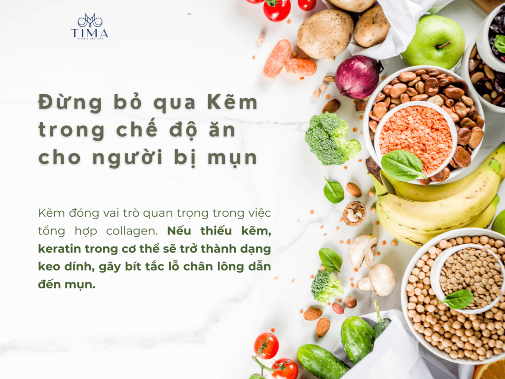 Chế độ ăn cho người bị mụn 1