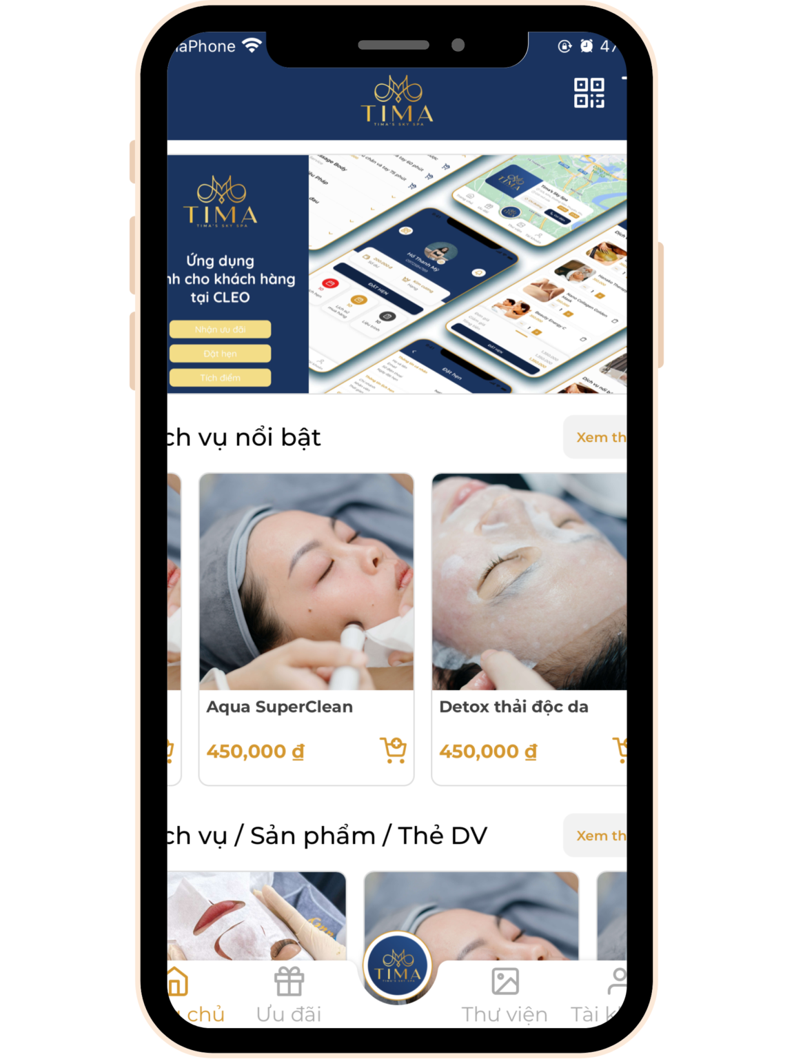 Tima Spa App Booking